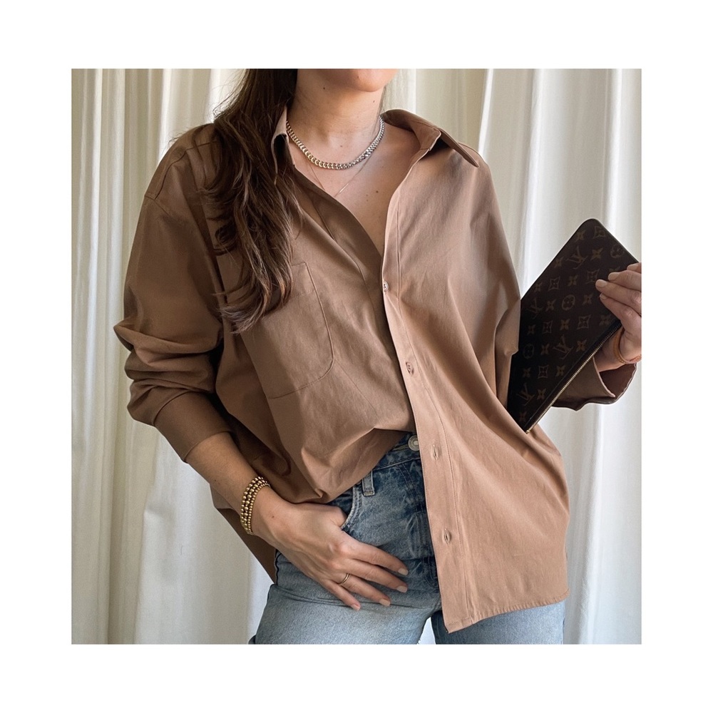 GISELE SHIRT — In Mocha - Picture 7 of 10